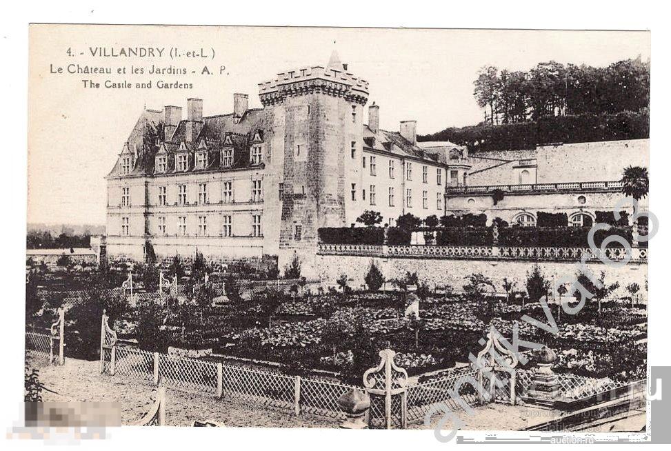 Открытка видовая. Франция, №4 "VILLANDRY", 1920-е года. /229/