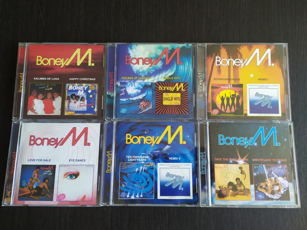 6 CD BONEY M  (12 альбомов 1977-1985) CD-Maximum RUS