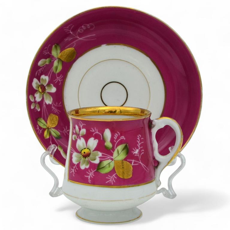 Чайная пара «На память», т-во М.С. Кузнецова (93712)