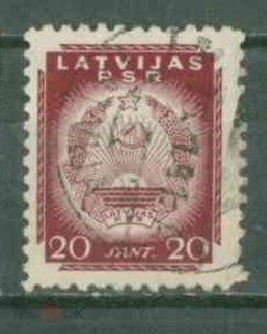 Советская Латвия 1940  Mi# 298 Герб стандарт vf