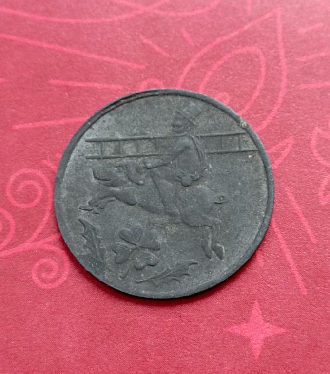 Австрия. Новогодний жетон на удачу 1954 ICH BRING DIR GLUCK Трубочист
