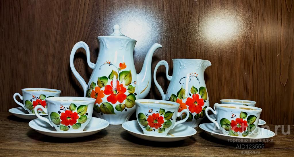 Кофейный сервиз УССР Полтавский фарфоровый завод СССР