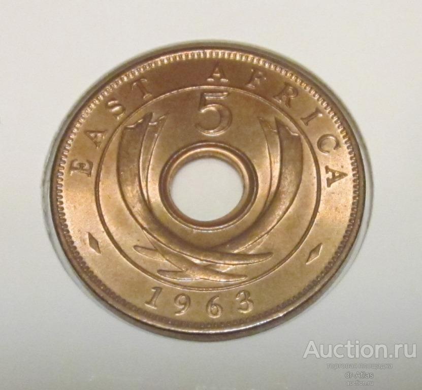 Британская Восточная Африка 5 центов 1963 UNC 8269