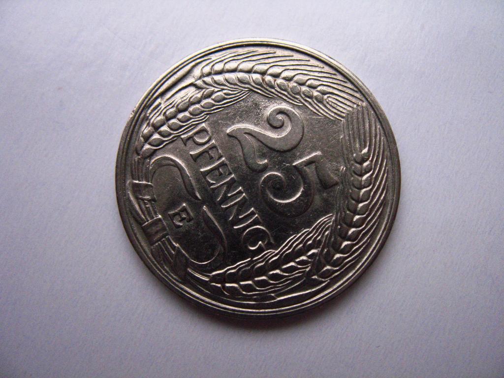 25 пфеннигов 1911 E Германия