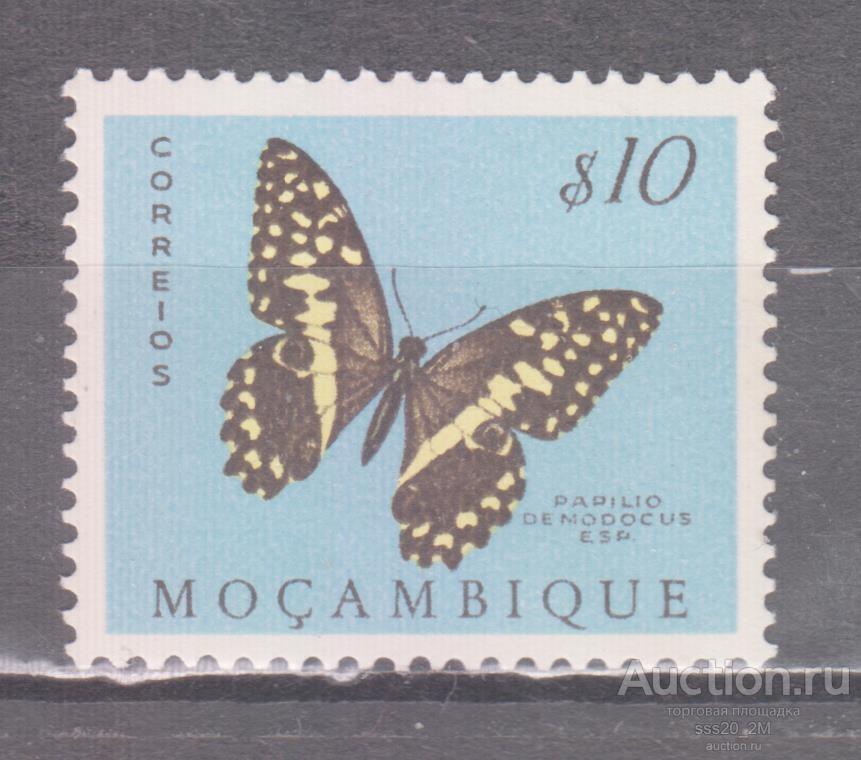 Мозамбик 1953 бабочка Mi417 MLH (2)