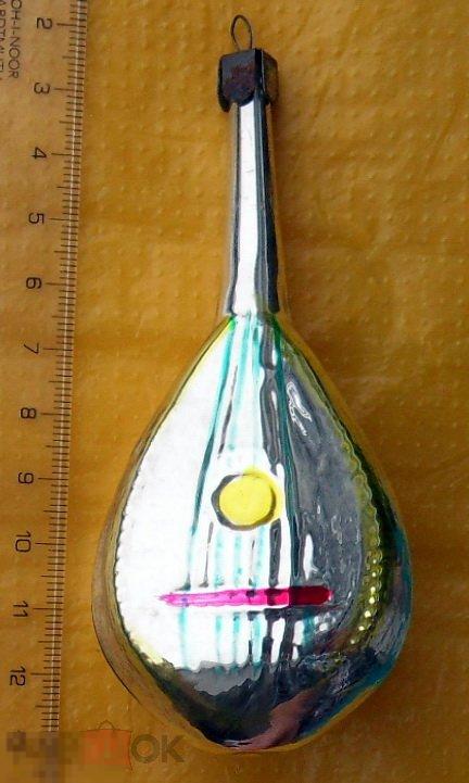 МАНДОЛИНА домра ЛЮТНЯ -- РК88  -- старая елочная игрушка