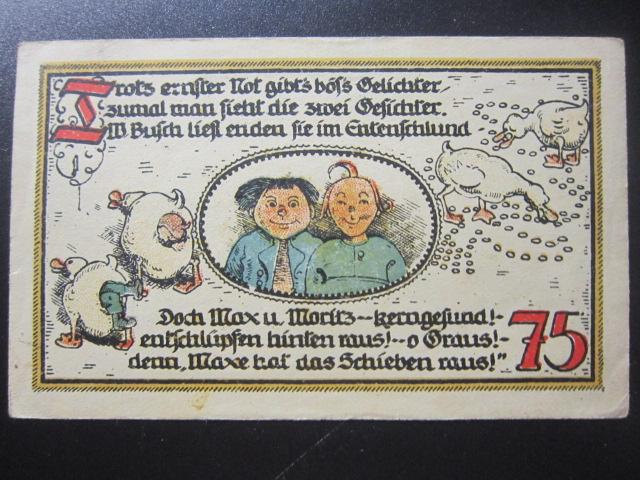 ГЕРМАНИЯ НОТГЕЛЬД    75  ПФЕННИГОВ      GATERSLEBEN