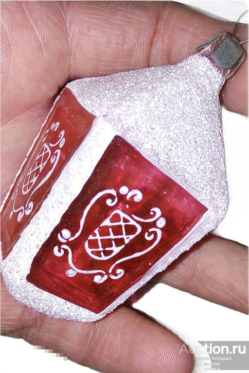 Елочная игрушка СССР Фонарь. Советская елочная игрушка