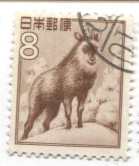 1952 Япония.Растения животные культурное наследие. Козел 1м.гаш