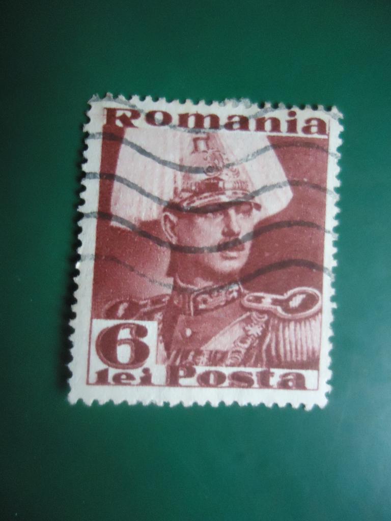 1935 г.  Румыния  гаш. без клея.