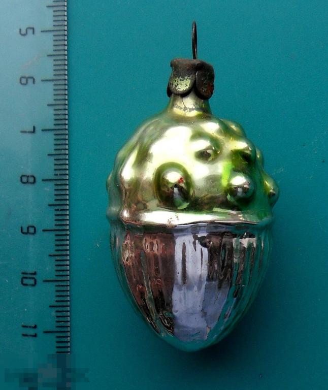 ЖЕЛУДЬ --- РРК4444 --- старая елочная игрушка ЛЮКС!!!