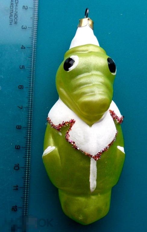 КРОКОДИЛ ГЕНА - ФЦ007 - подвеска старая елочная игрушка ВИНТАЖ!!!