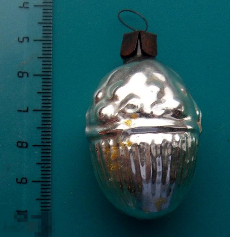 ЖЕЛУДЬ --- РРК4444 ..1.. --- старая елочная игрушка ЛЮКС!!!