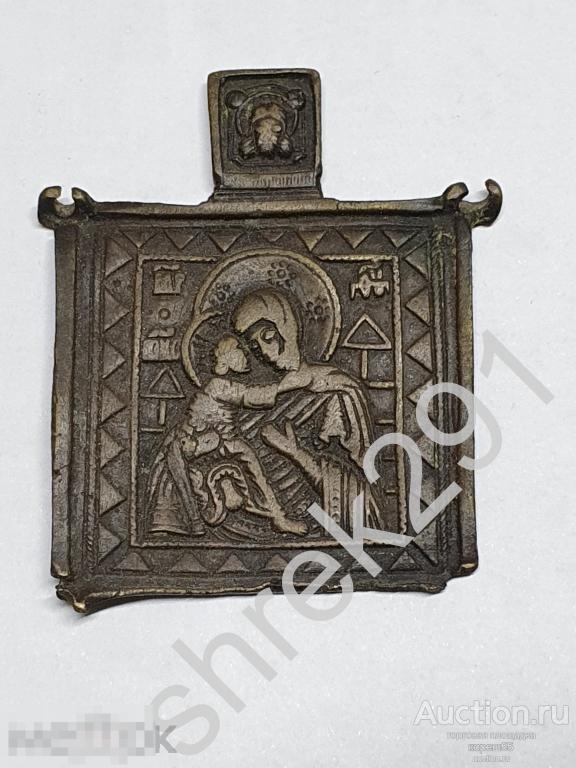 Створка центральная от складня Владимирская икона