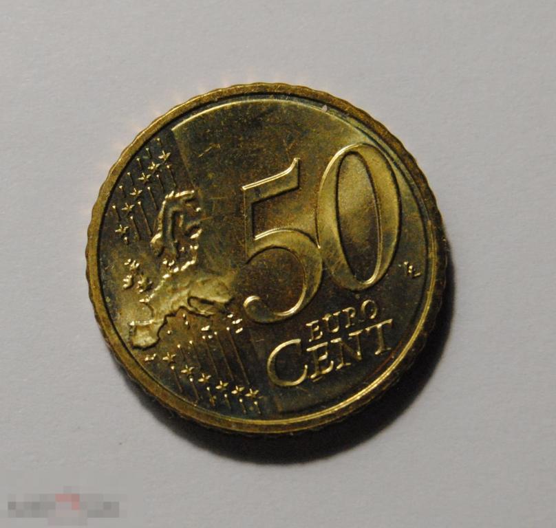 50 евро центов 2017 год Люксембург UNC