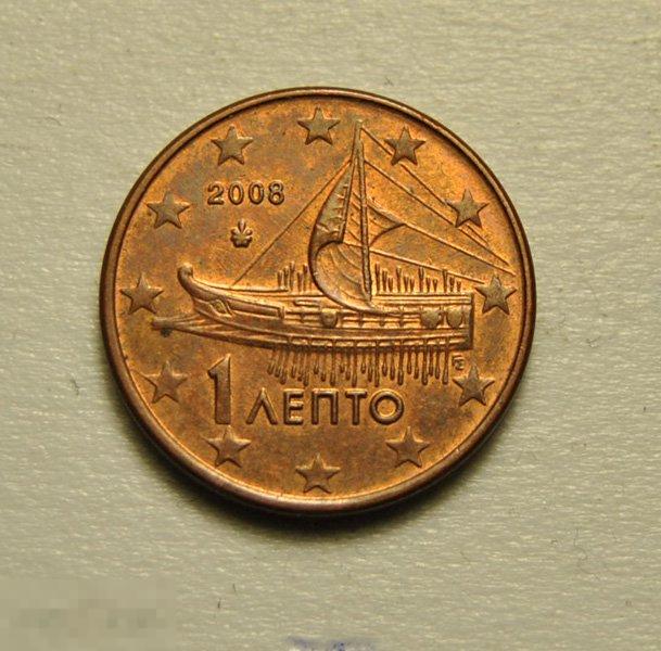 1 евро цент 2008 года Греция
