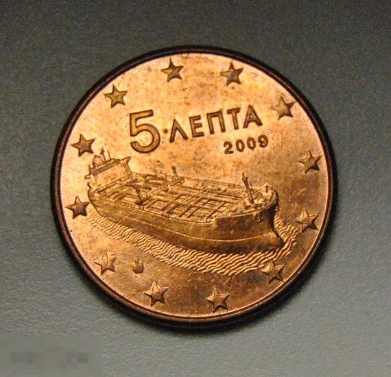 5 евро центов 2009 года Греция #2