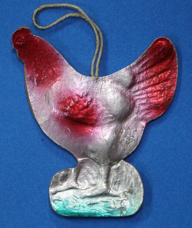Ёлочная игрушка ПЕТУХ. Картонаж. СССР