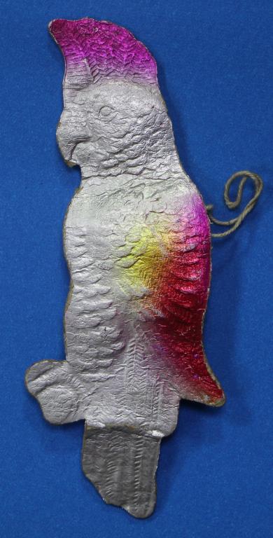 Ёлочная игрушка ПОПУГАЙ. Картонаж. СССР