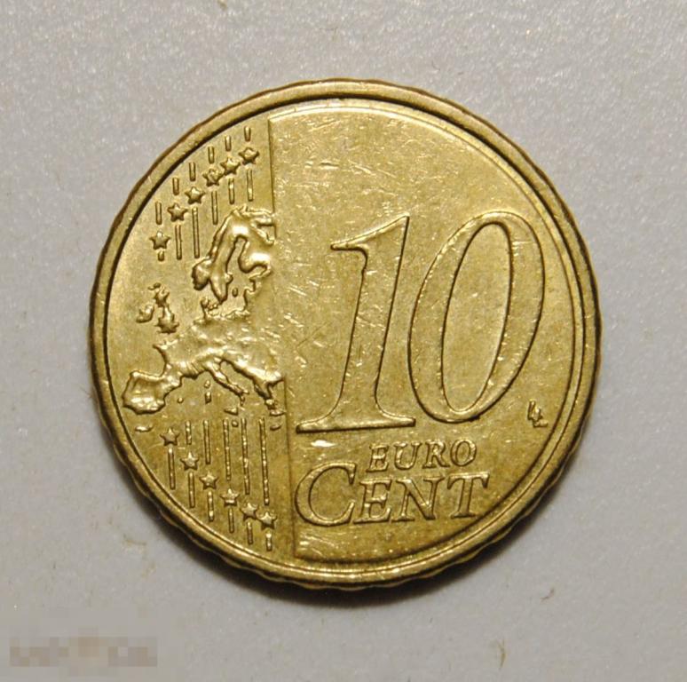 10 евро центов 2007 год Франция
