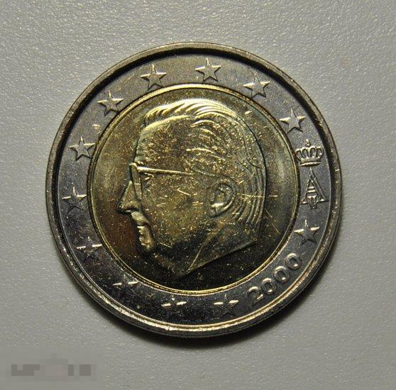 2 евро 2000 год Бельгия UNC