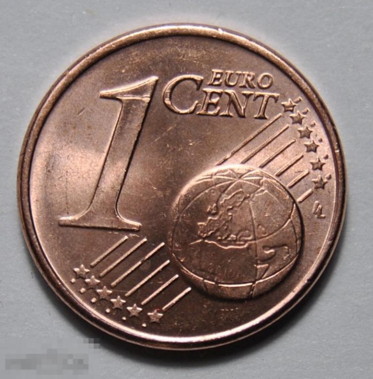 1 евро цент 2003 года Греция UNC Штемпельный блеск