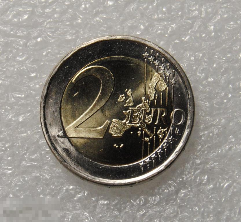 2 евро 2002 год Греция Нечастая "S" UNC