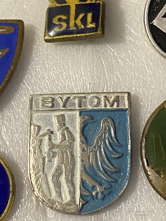 Знак ИНОСТРАННЫЙ значок BYTOM БЫТОМ. ГЕОЛОГОРАЗВЕДКА. ПОЛЬША. РЕДЧАЙШИЙ RRR