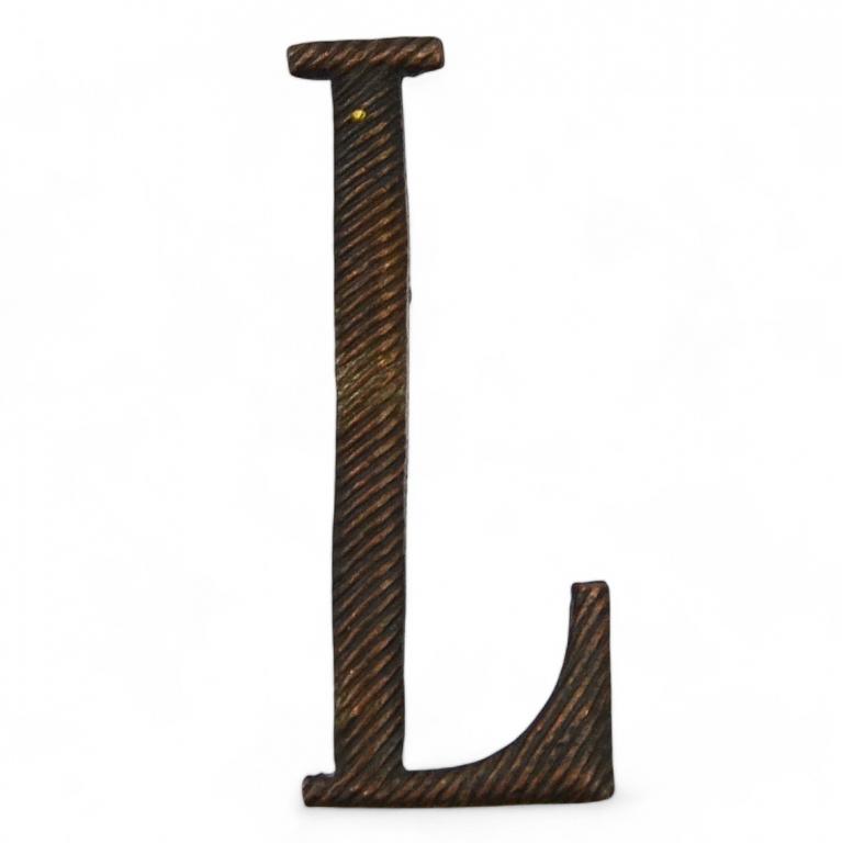 Шифровка римская «L» с погона или эполета летчика РИА (93752)