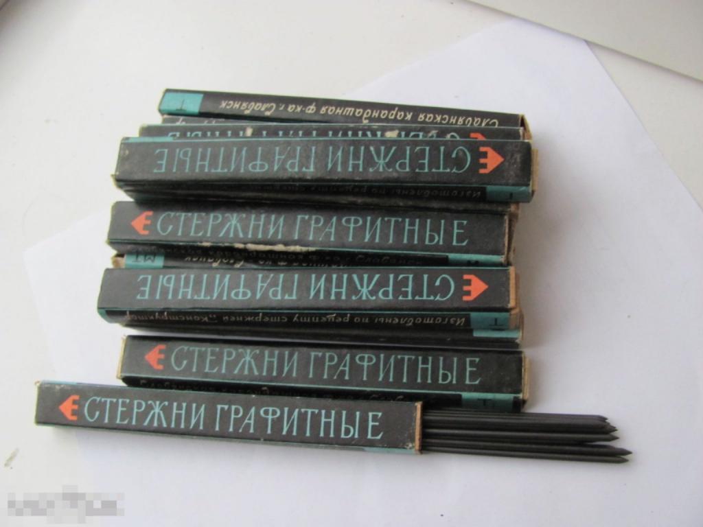 Стержни графитные для механических карандашей