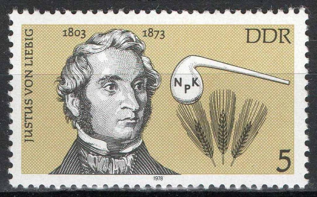 ГДР, 1978, Наука, Химия, фон Либих