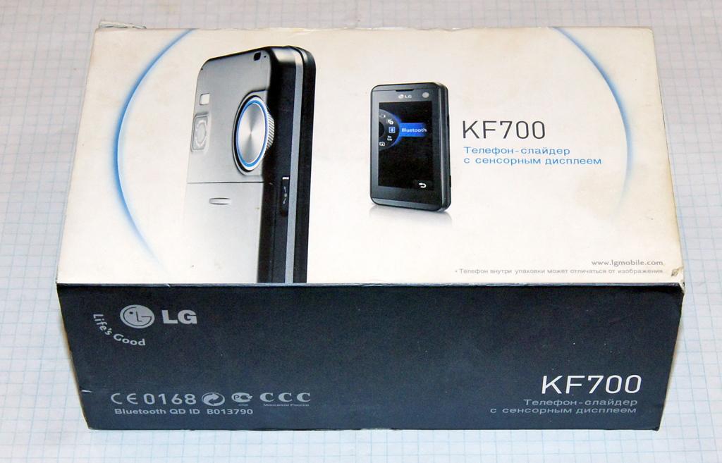 LG KF700 - Смартфон (сотовый телефон) слайдер - рабочий, версия ПО KF700 V10c, Bluetooth
