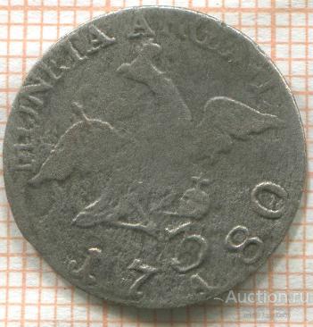 С рубля!Германия! Пруссия !3 гроша.1780г!Редкая!Сохран!Серебро!Оригинал!