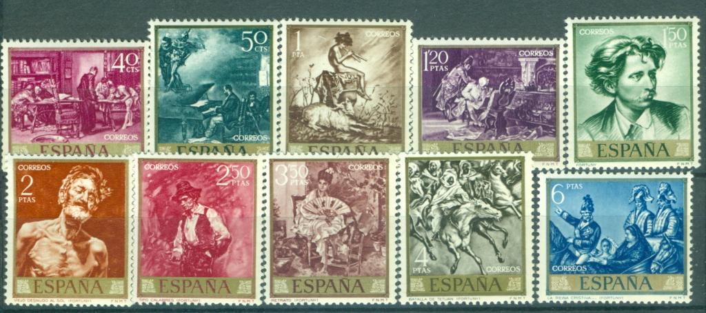 Испания 1968 г. серия День марки Испанская живопись негашеная**