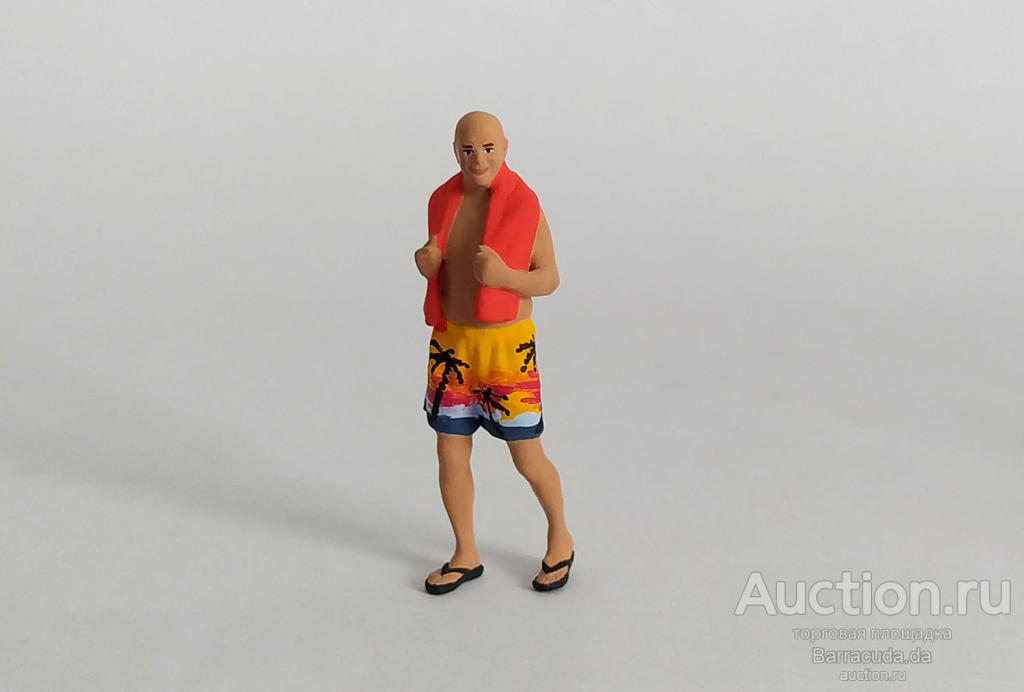 Фигурка в масштабе 1:43 Дед на пляже