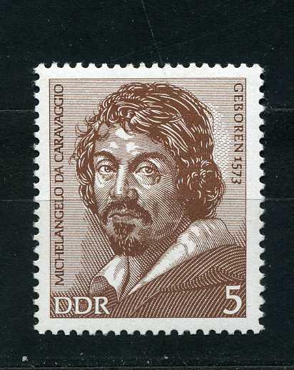 ГДР.  Микеланджело де Караваджо, итальянский художник. 1973**