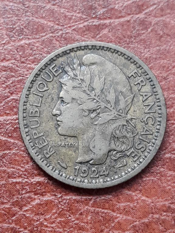 Того 1 франк 1924 КМ 2
