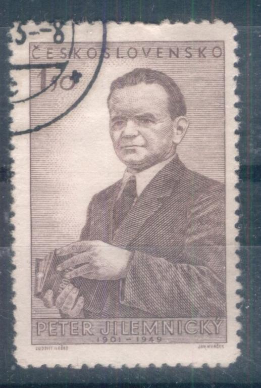 Чехословакия 1951 Mi#  699 Писатель Илемницкий Петер  гаш