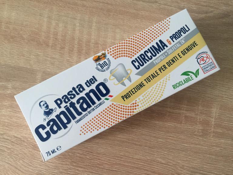 Зубная паста Pasta del Capitano Комплексная защита куркума и прополис 75 мл Италия