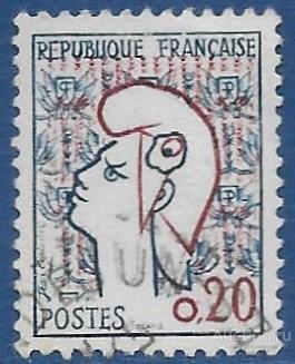 Франция. 1961. Марианна Жана Кокто. Used. Тип I.