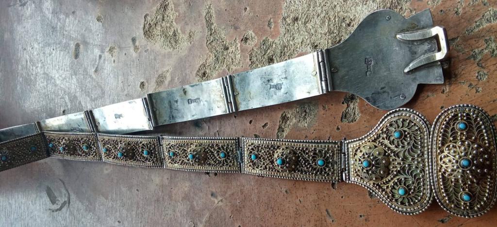 серебряный женский пояс, серебро 84 проба, царская Россия