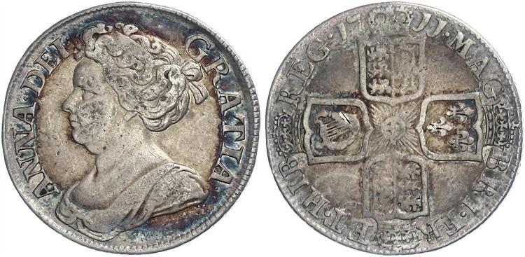 1711г. Великобритания. Анна. Шиллинг.