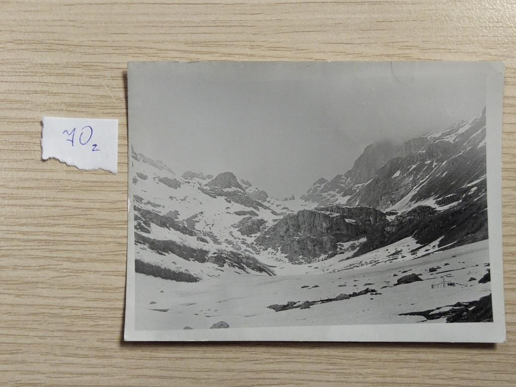 Фотография "Заснежные горы". СССР. 70-е годы."