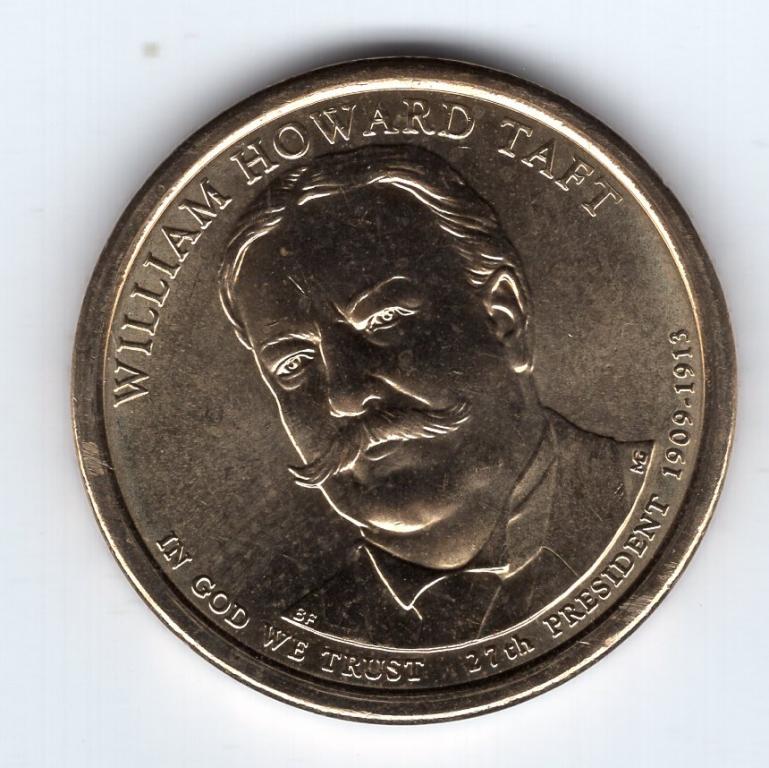 1 доллар - США - 2013 D - Уильям Говард Тафт - Президент № 27 - UNC