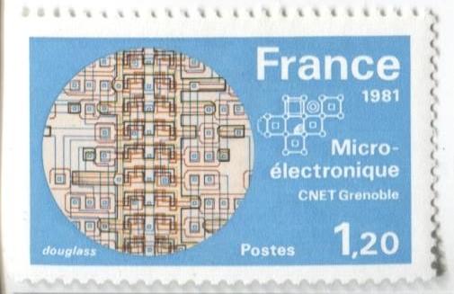 1981 Франция.Великие изобретения. Микроэлектроника 1м.**