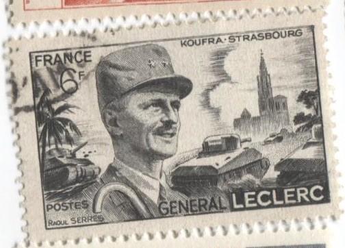 1948 Франция.Годовщина смерти генерала Леклерка. 1м.гаш