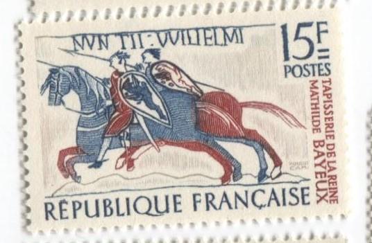 1958 Франция.Фрагмент гобелена королевы Матильды в Байё. 1м.**