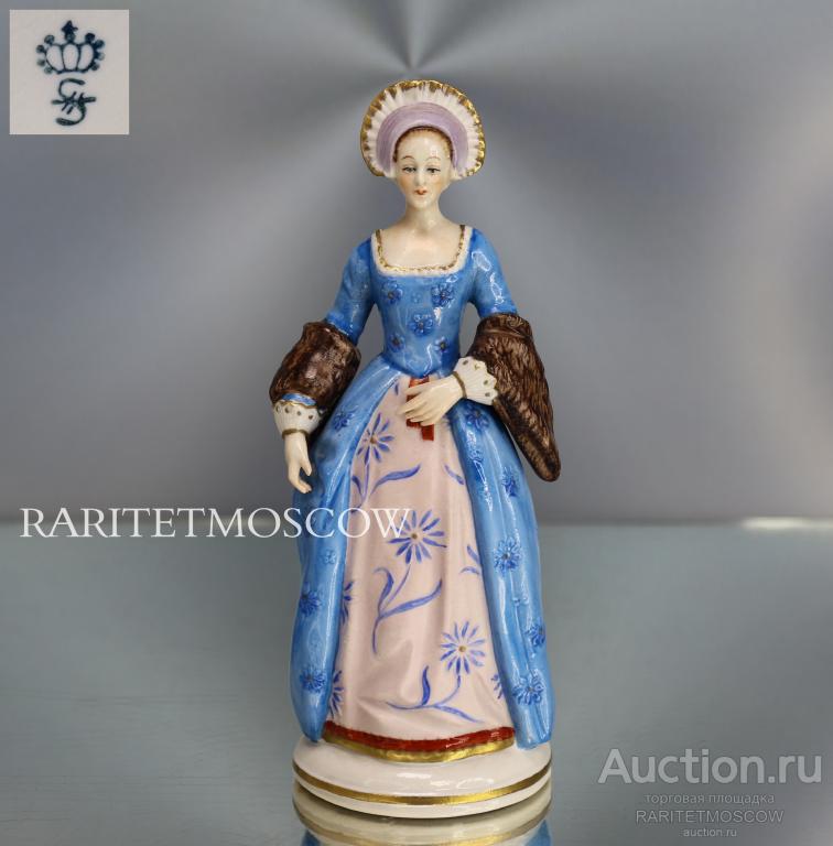Королева Екатерина Парр старинная антикварная статуэтка Sitzendorf 5