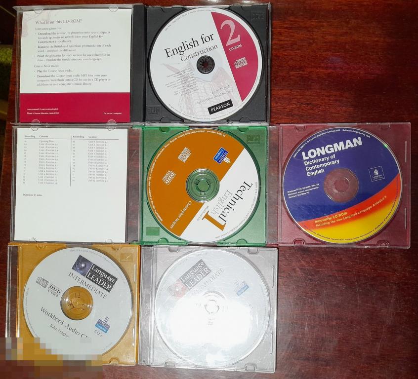 CD диски на английском языке 5 шт. см. фото