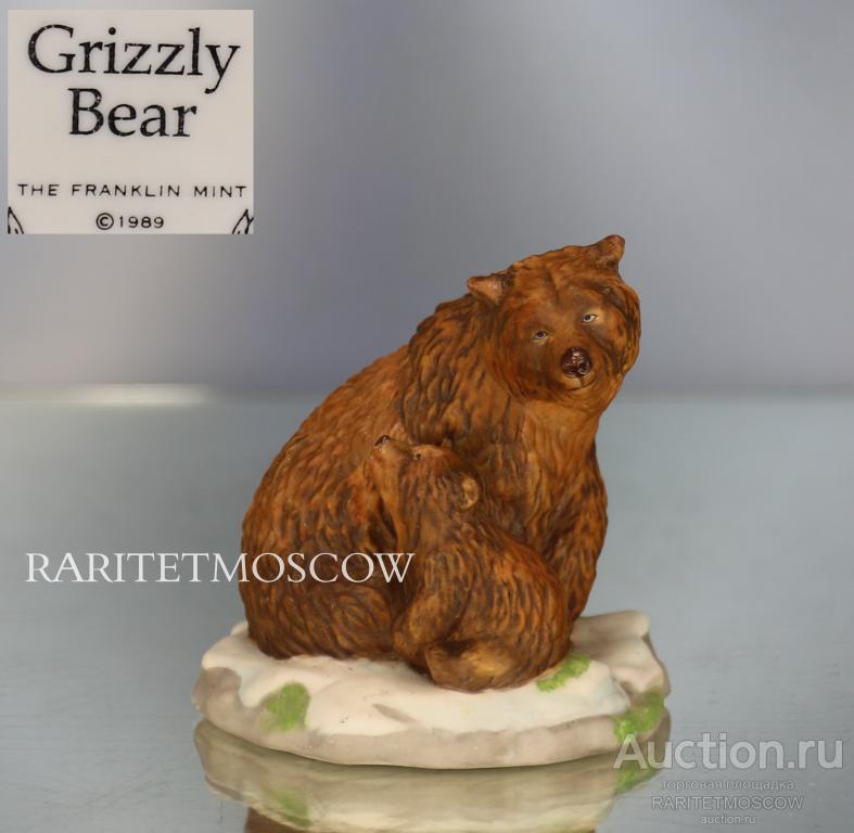 Медведица материнство медведь статуэтка фарфор 1989г Franklin Mint 21